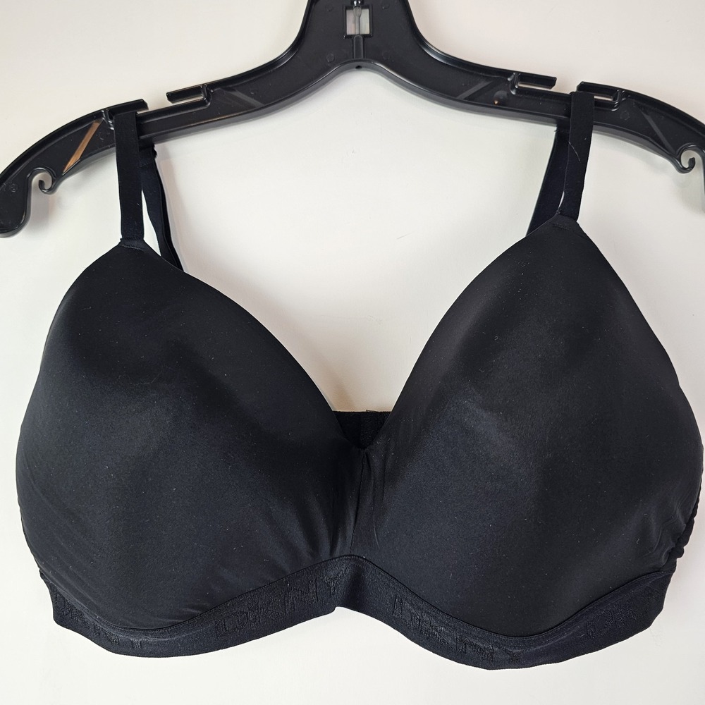 DKNY Black Bra Everyday Comfort Size 38D Wireless
